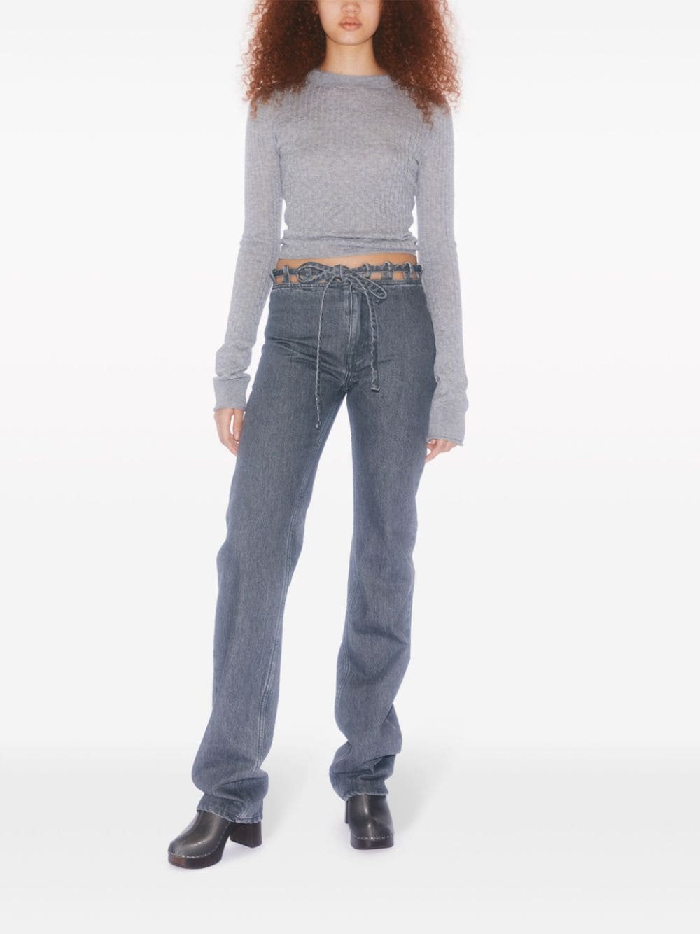 Lace Waist Jeans