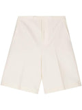 Tailored wool shorts
