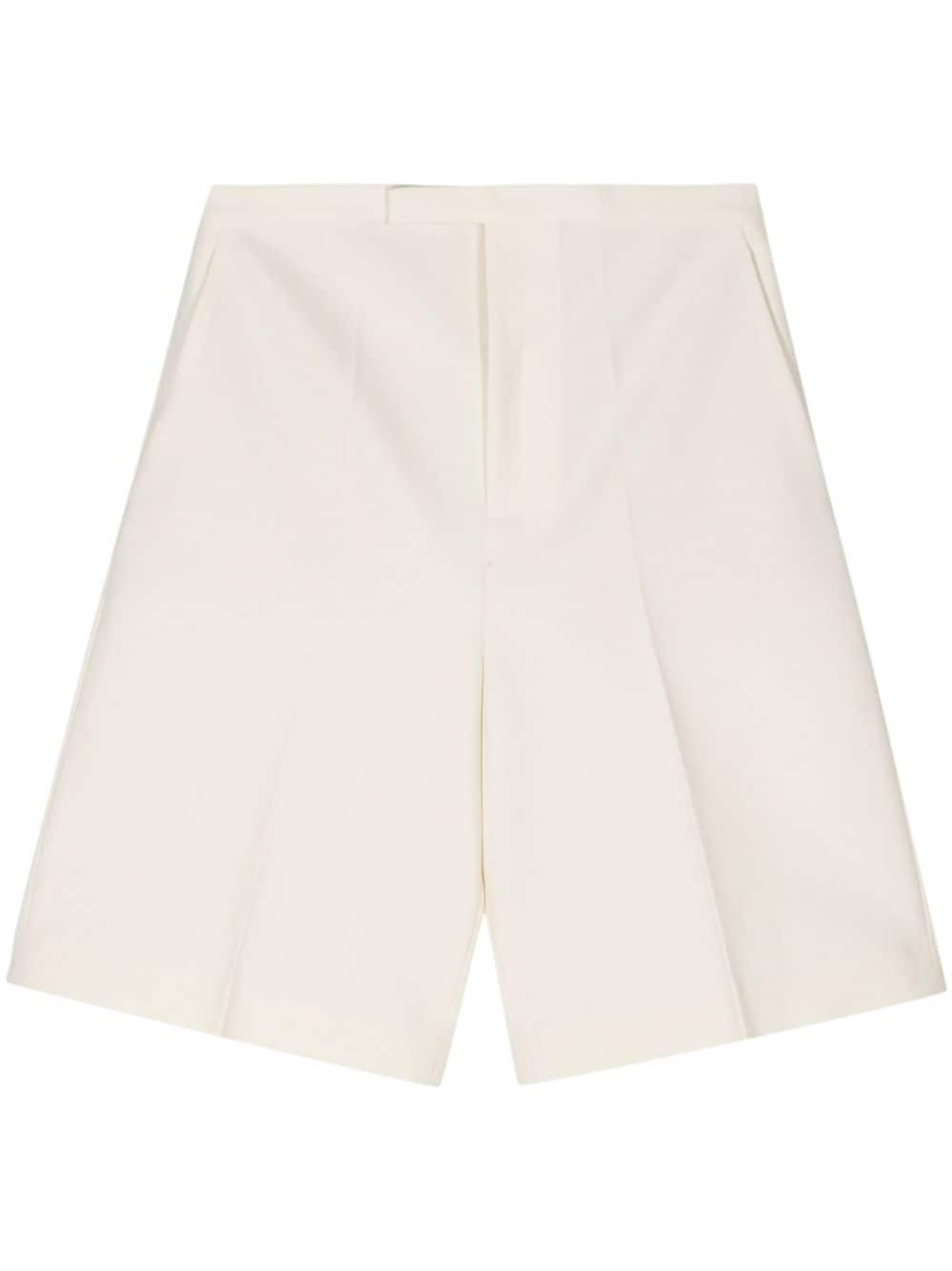 Tailored wool shorts