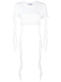 T-SHIRT M/C C/RUCHES
