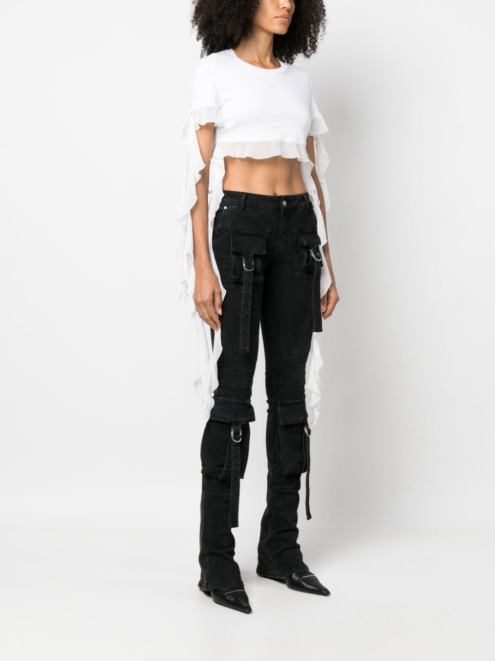 T-SHIRT M/C C/RUCHES