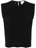 stretch crepe cady boxy top
