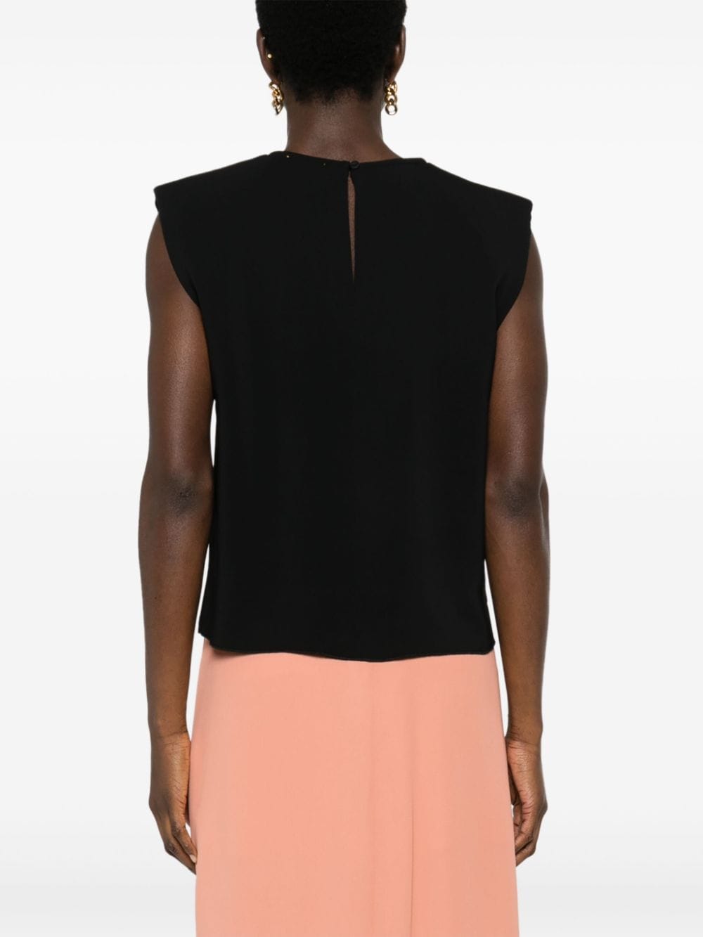stretch crepe cady boxy top