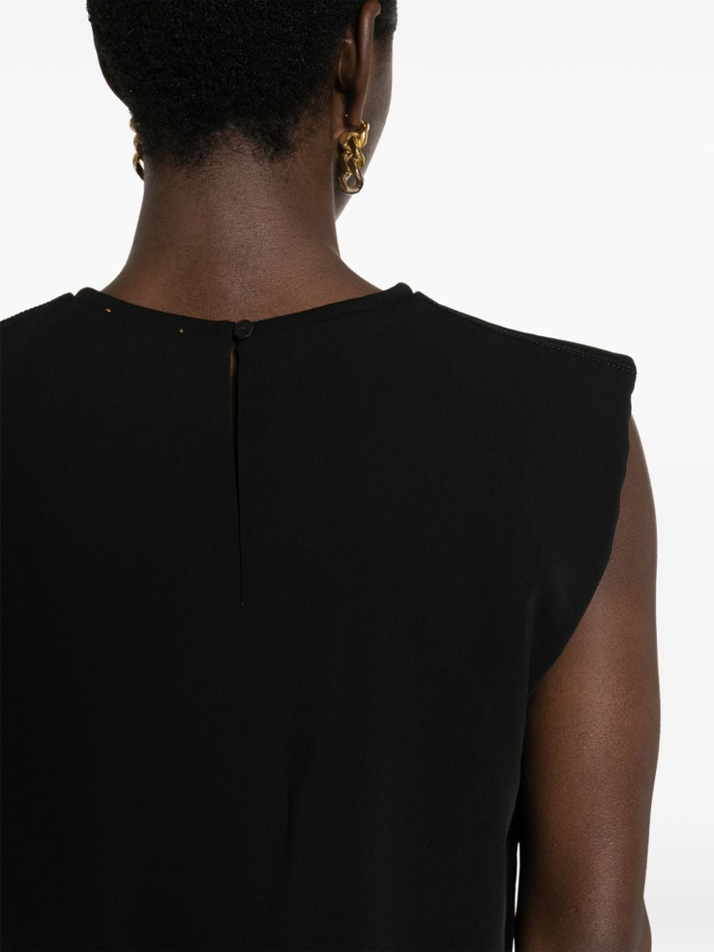 stretch crepe cady boxy top