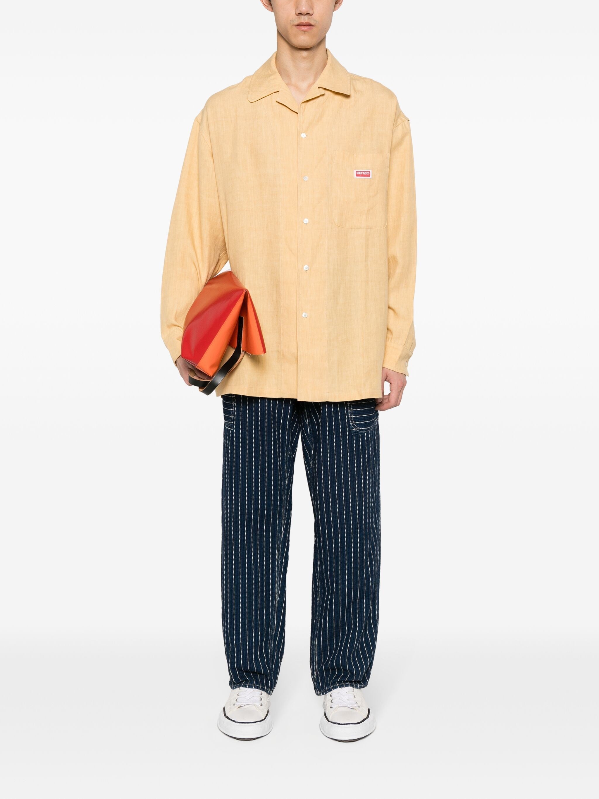 OVERSIZE LS HAWAIIAN SHIRT