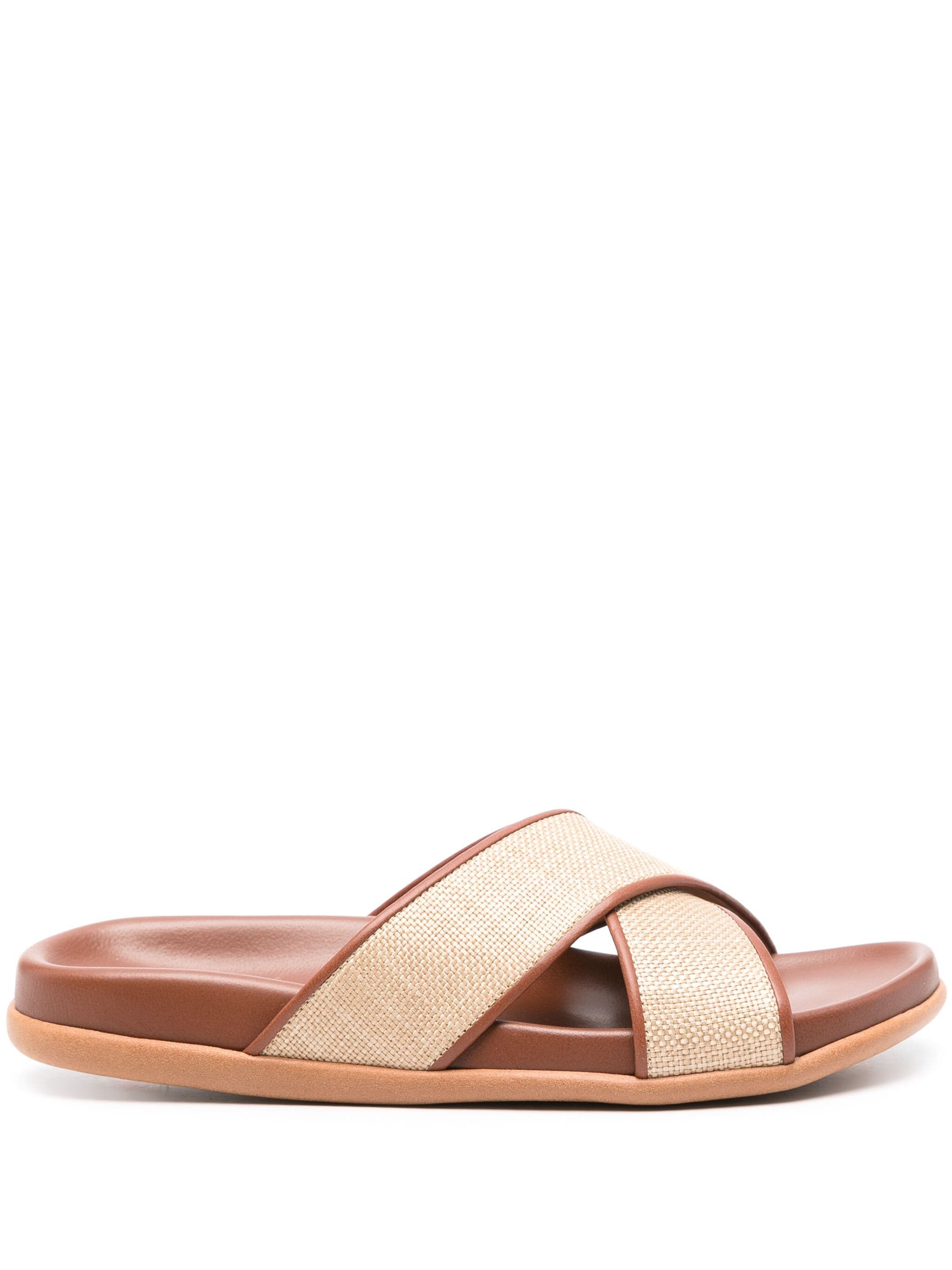 THAIS FOOTBED NAPPA/RAFFIA