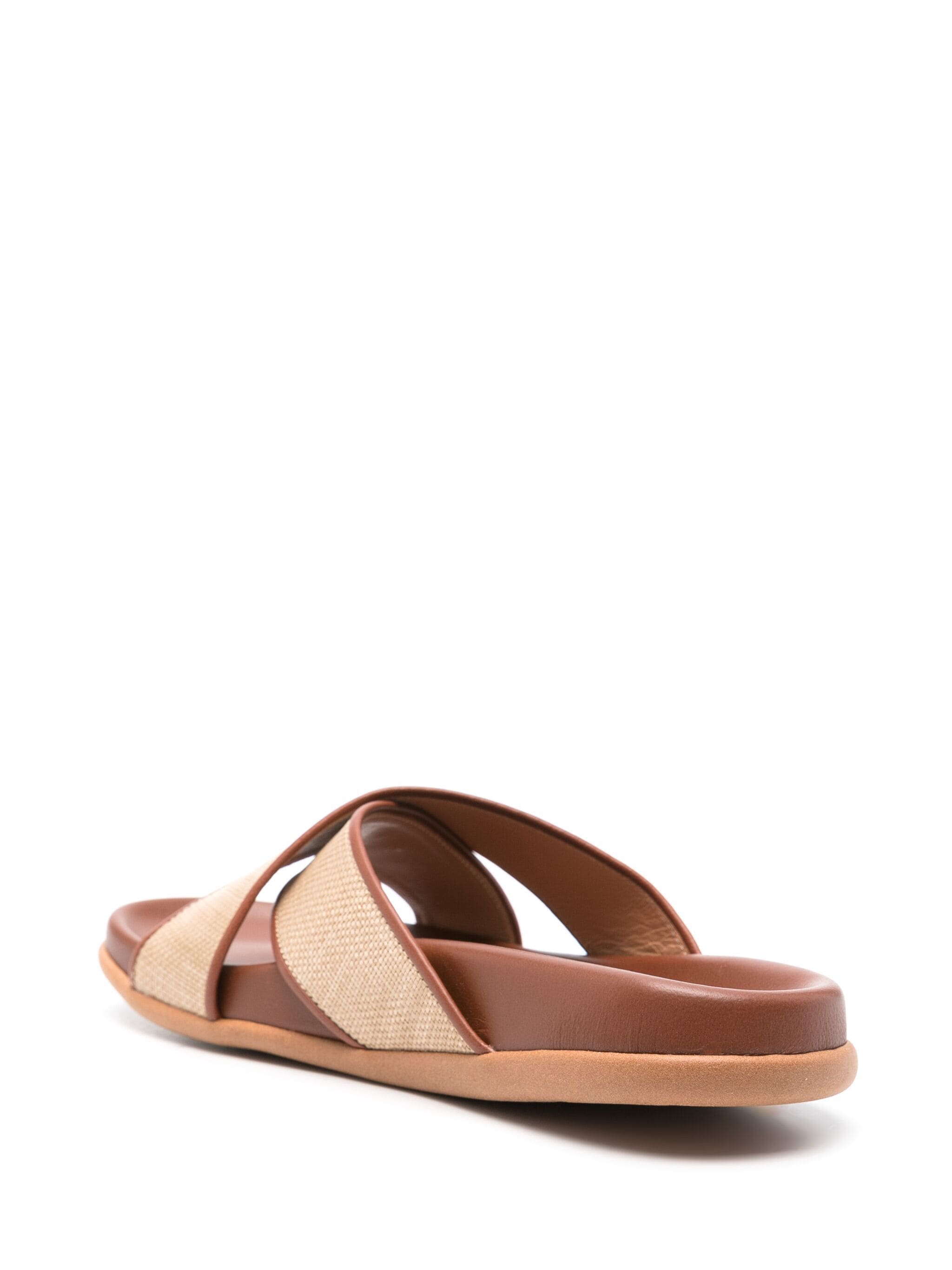 THAIS FOOTBED NAPPA/RAFFIA