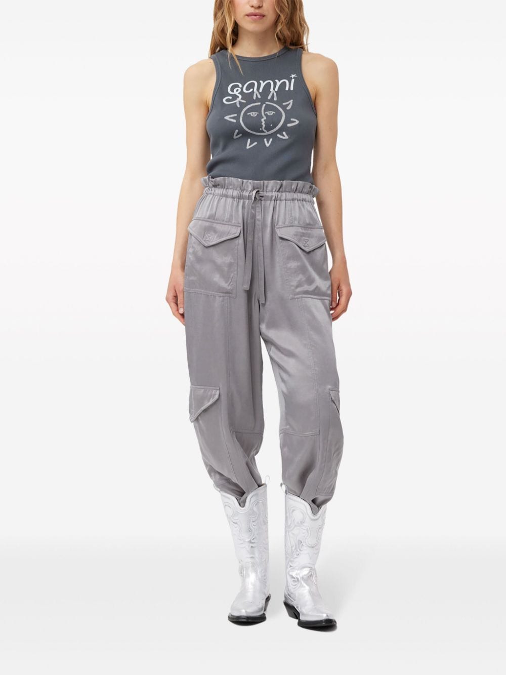 Mid Shaft Embroidered Western