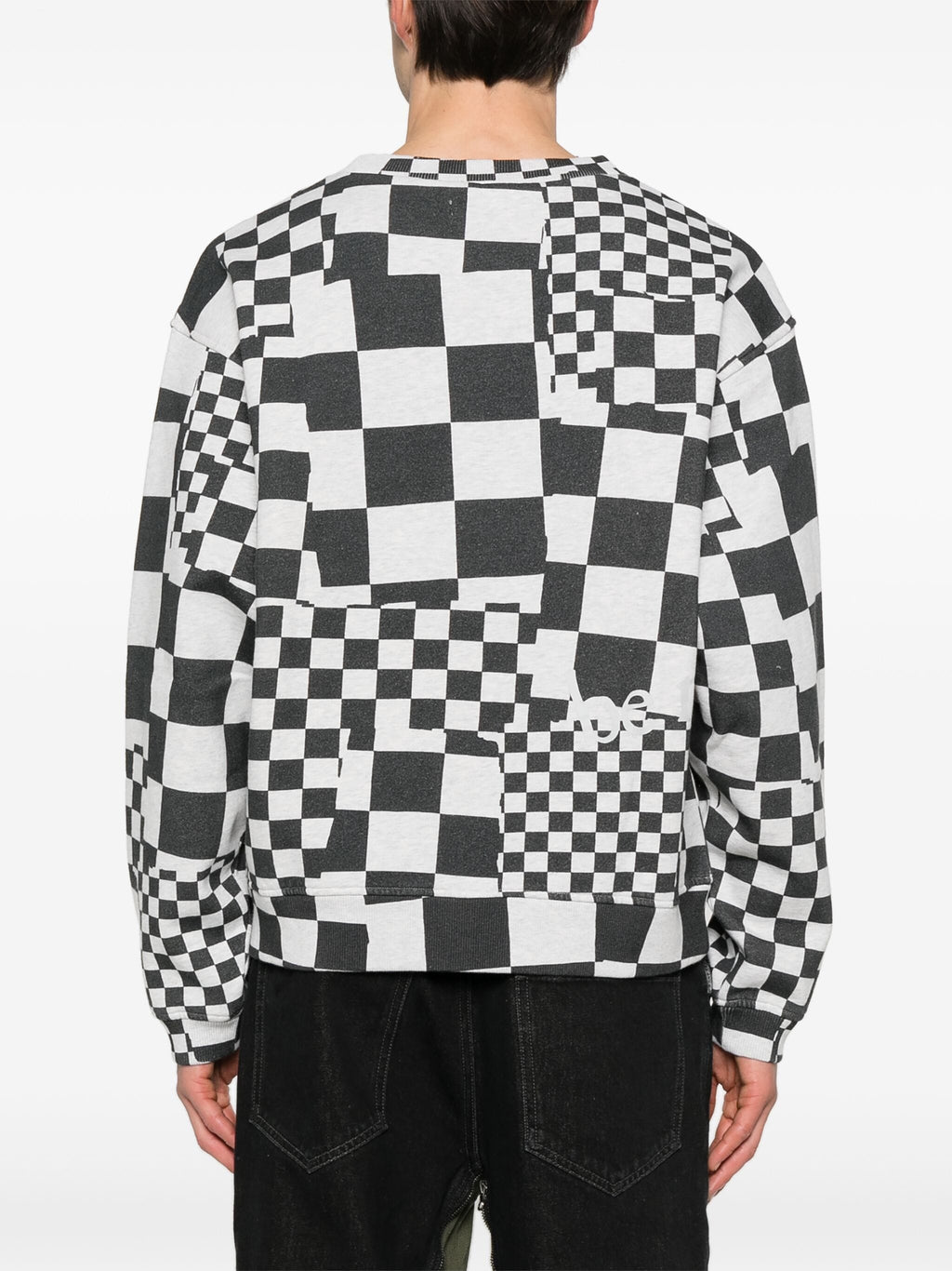 MEN VENICE CHECKER CREWNECK KNIT