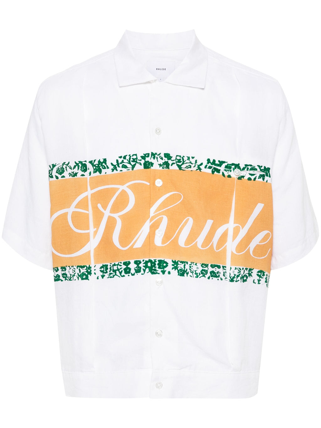 RHUDE LINEN CUBAN SHIRT