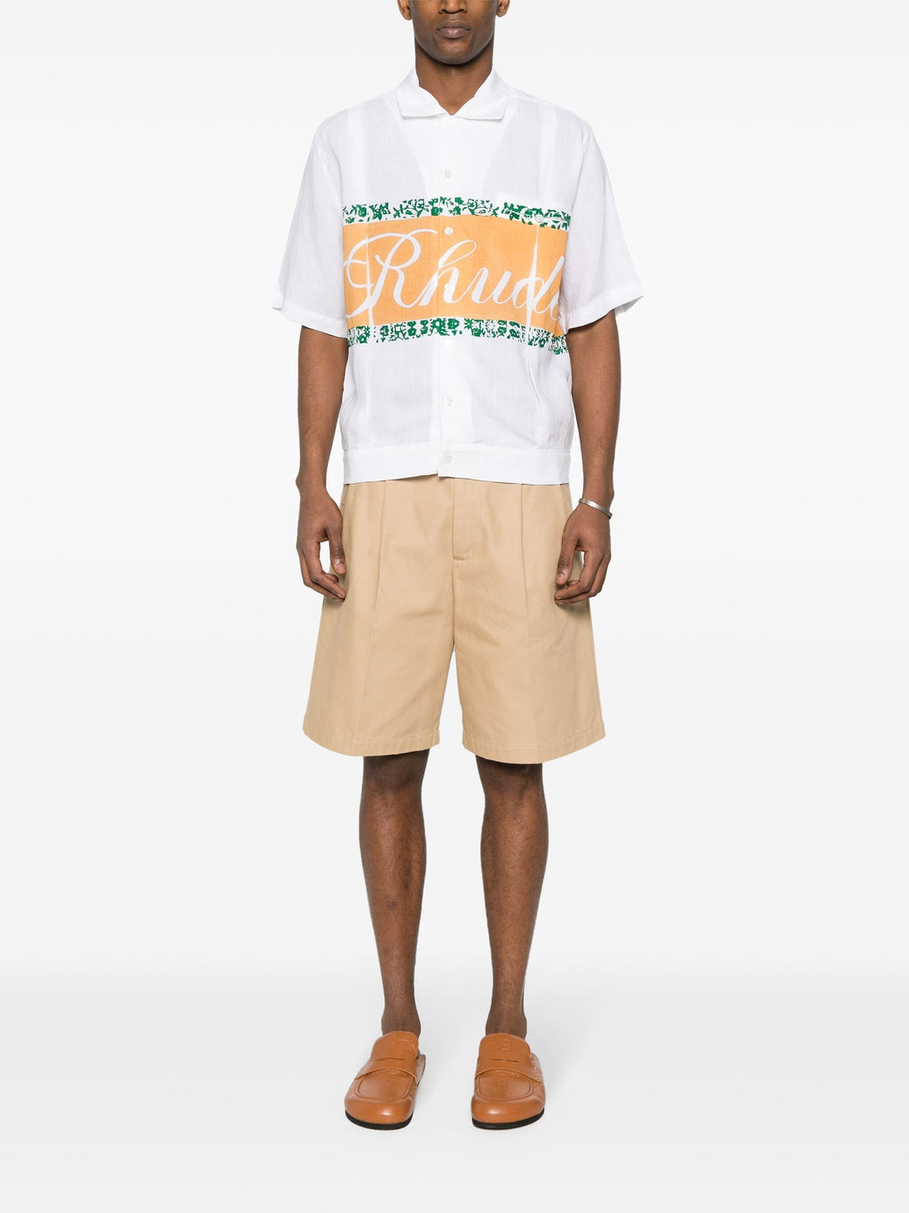 RHUDE LINEN CUBAN SHIRT