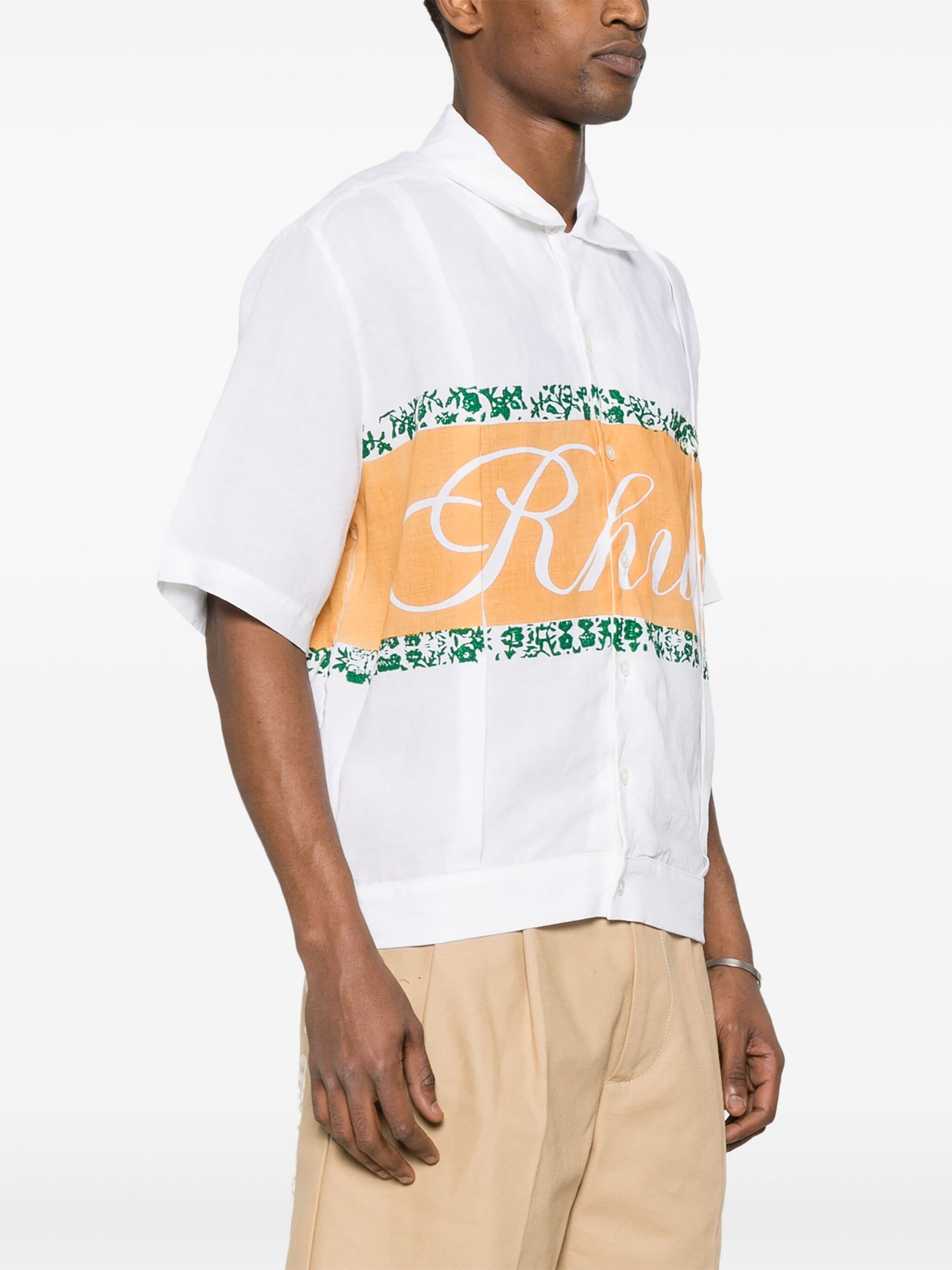 RHUDE LINEN CUBAN SHIRT