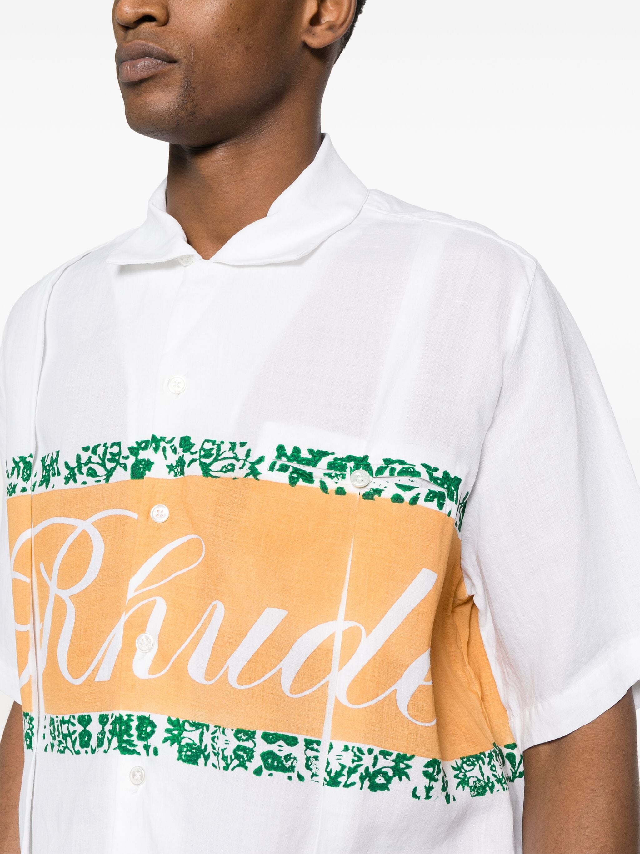 RHUDE LINEN CUBAN SHIRT