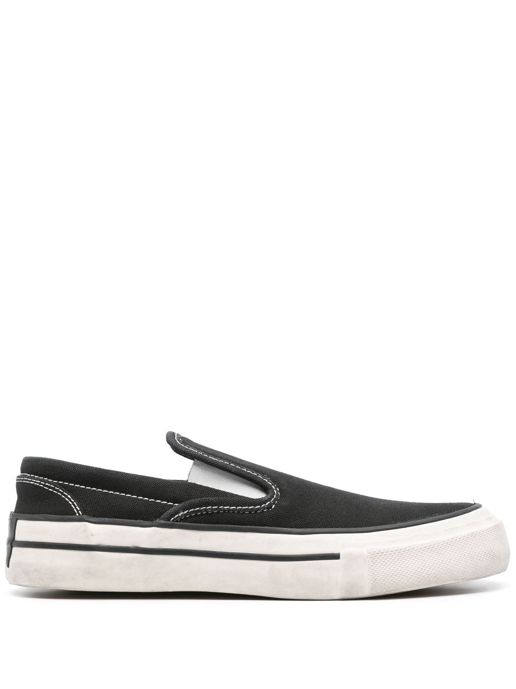 WASHED CANVAS SLIP ON SNEAKER