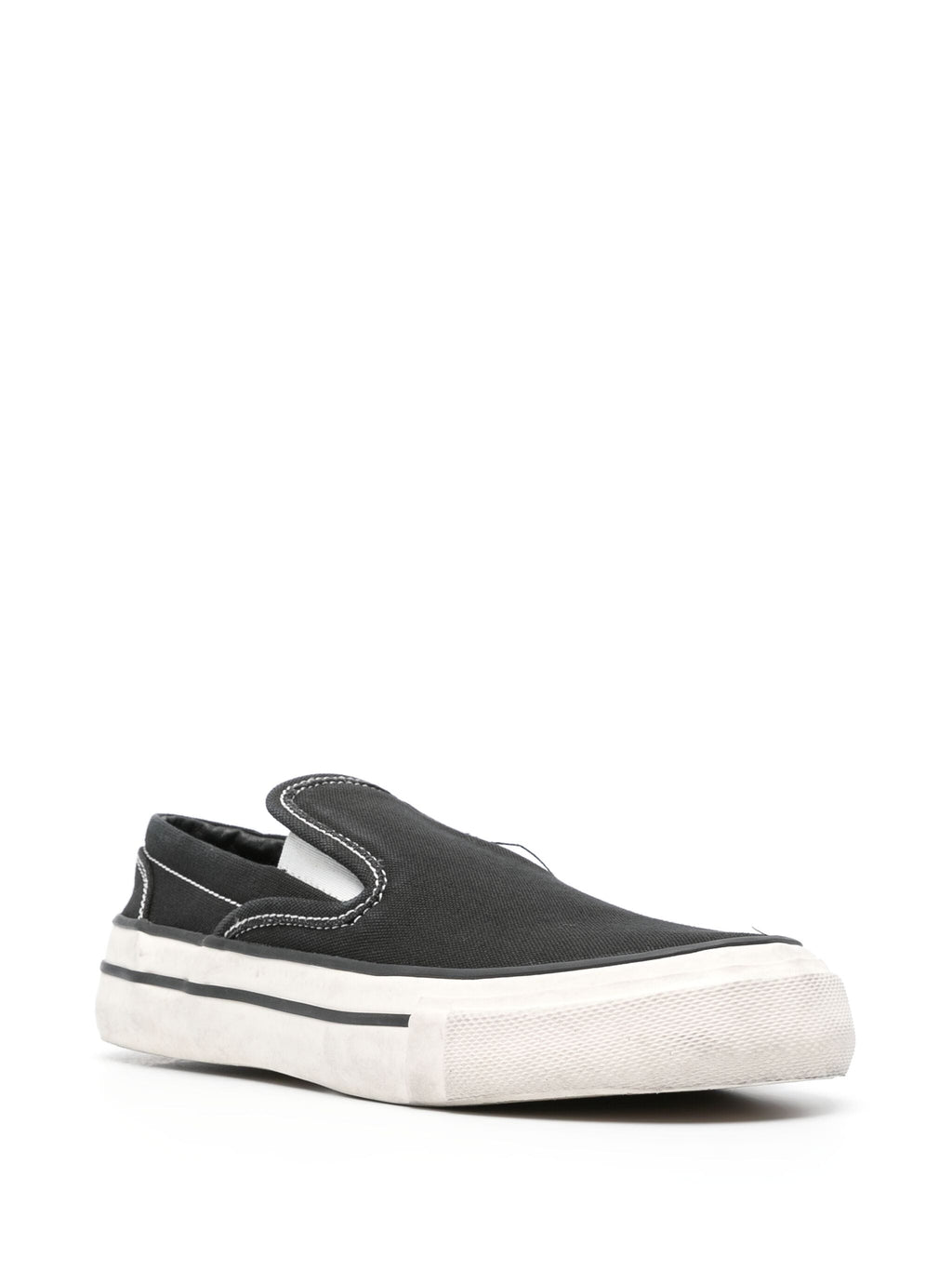 WASHED CANVAS SLIP ON SNEAKER