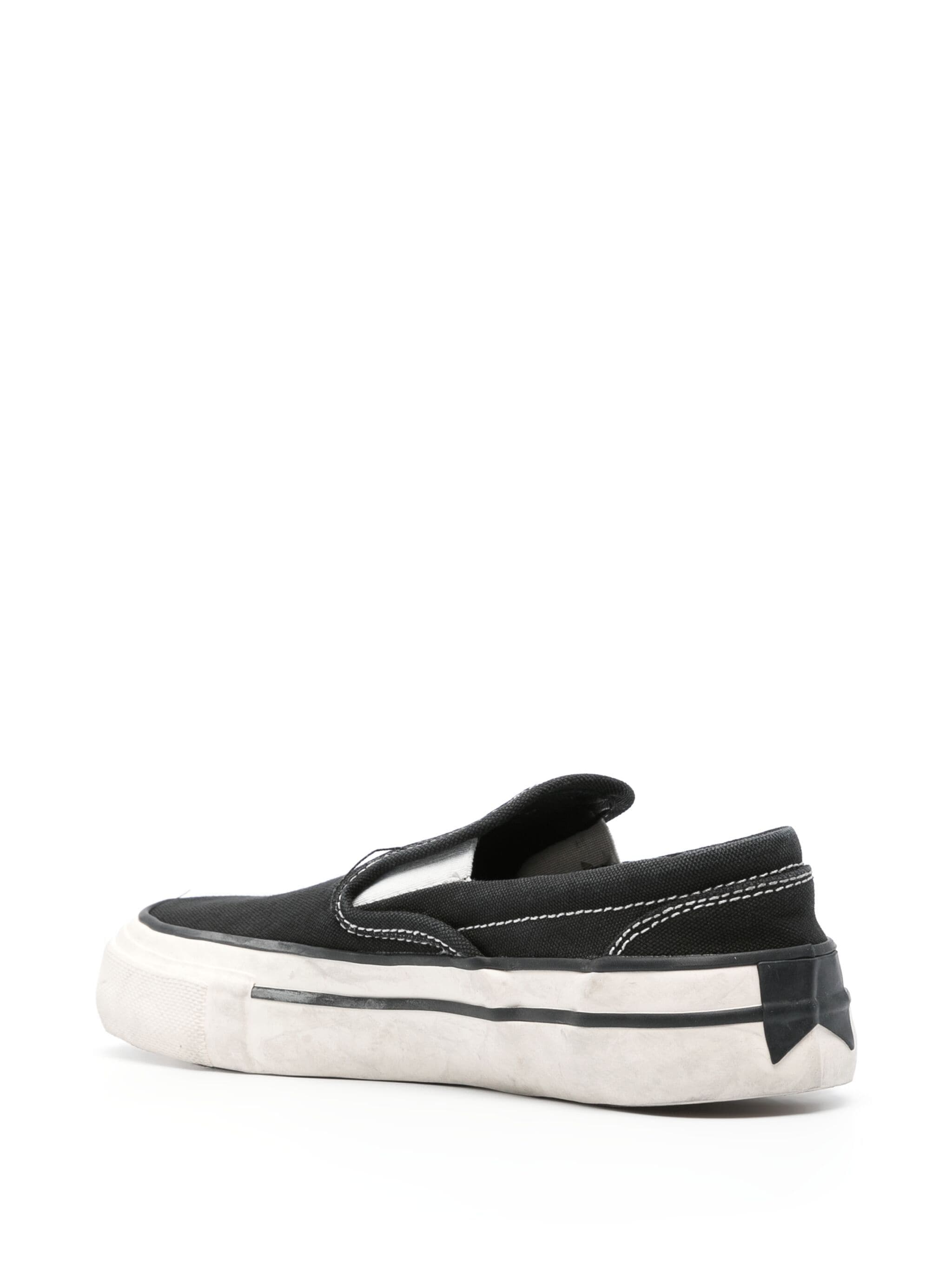 WASHED CANVAS SLIP ON SNEAKER
