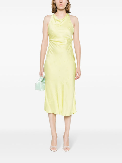 "étoile" satin jacquard dress