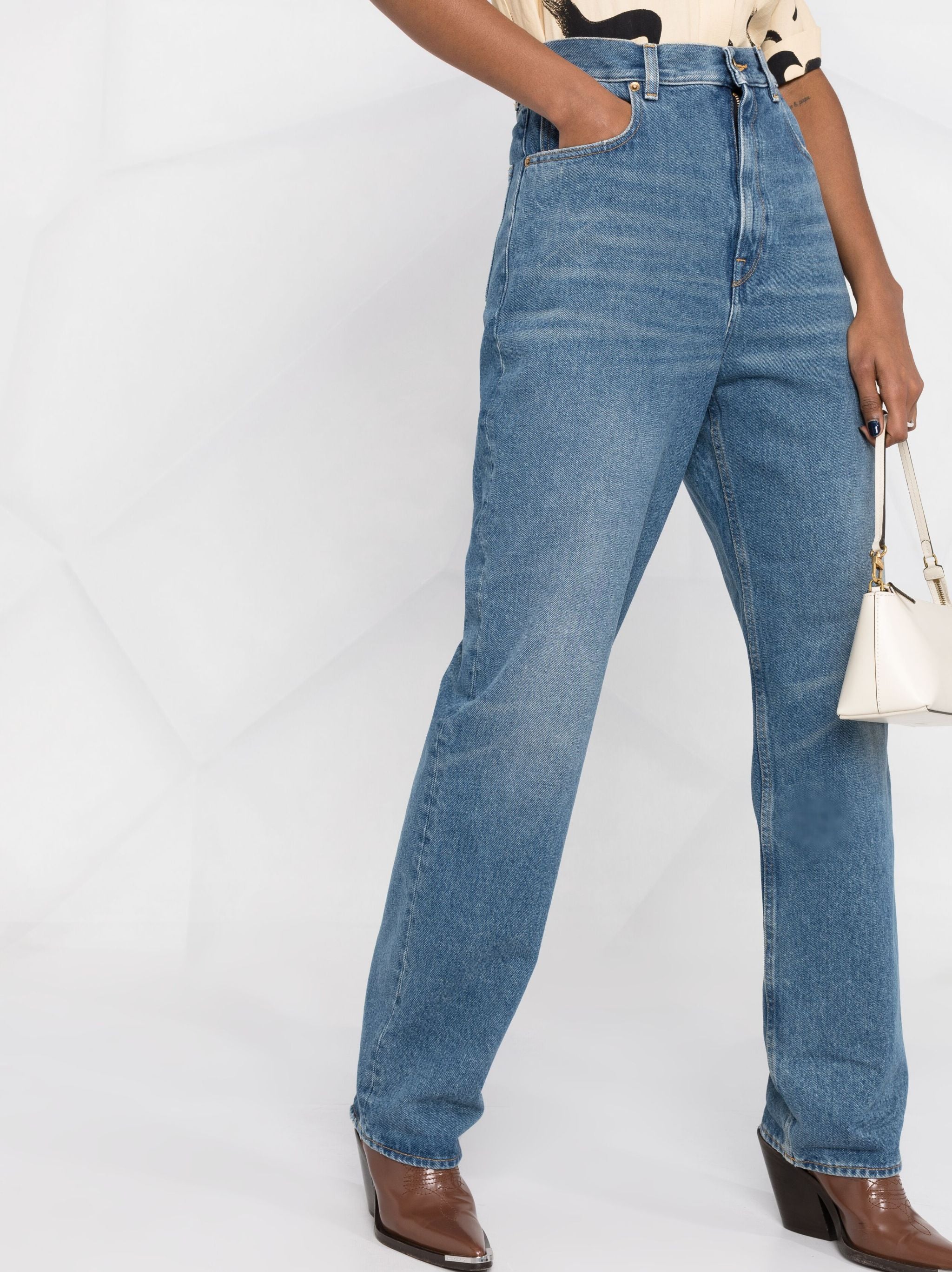 GOLDEN W`S KIM MEDIUM STONE WASHED DENIM
