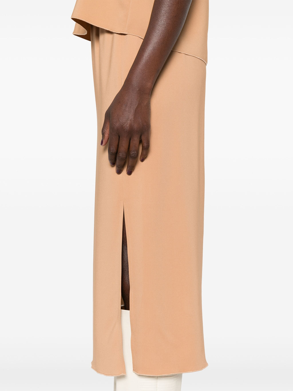 stretch cady crepe pencil skirt