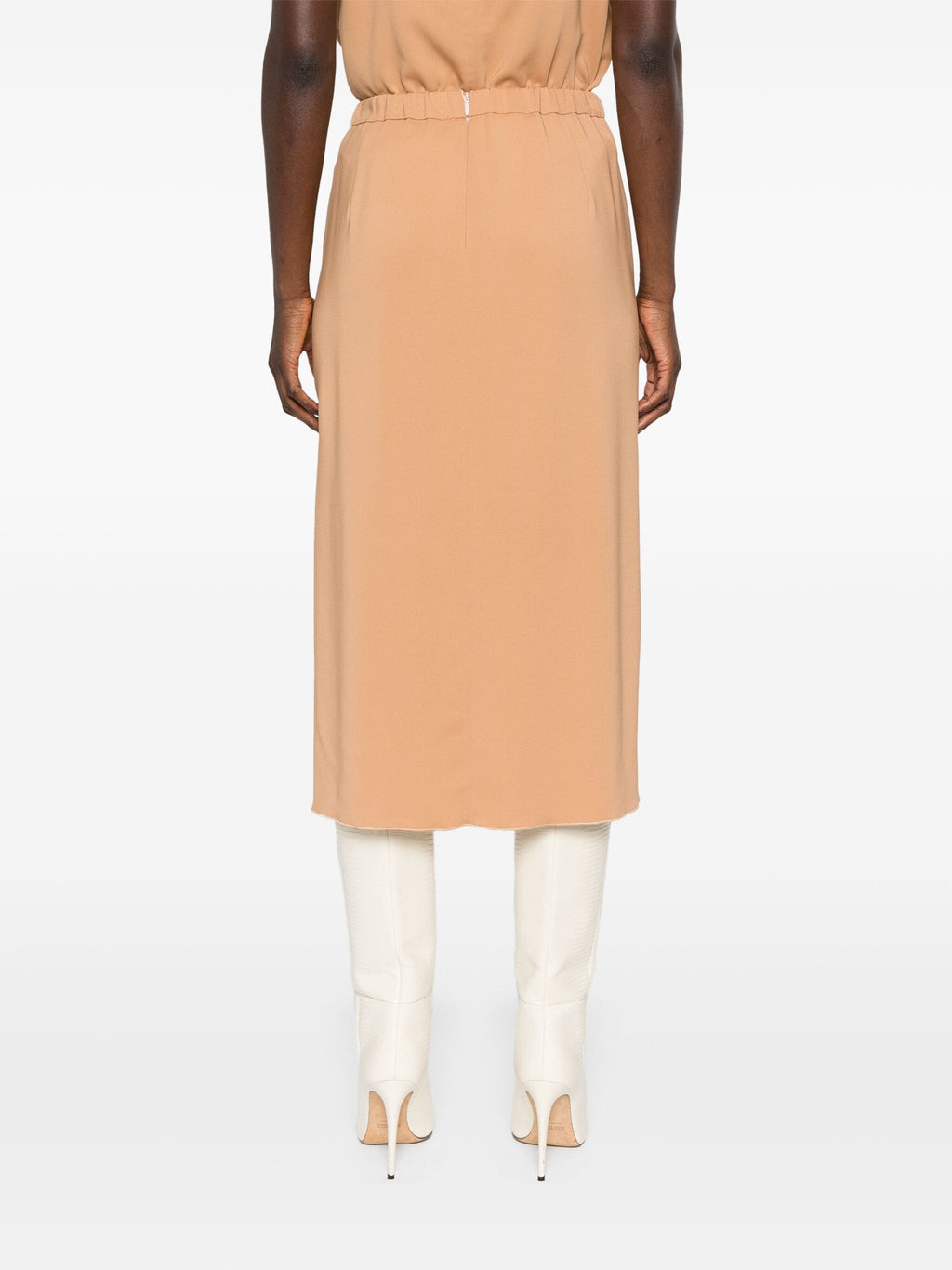 stretch cady crepe pencil skirt