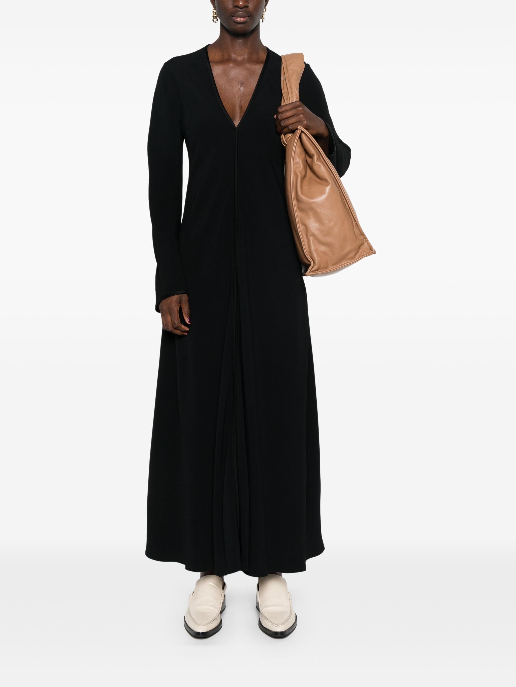 envers satin long sleeves dress