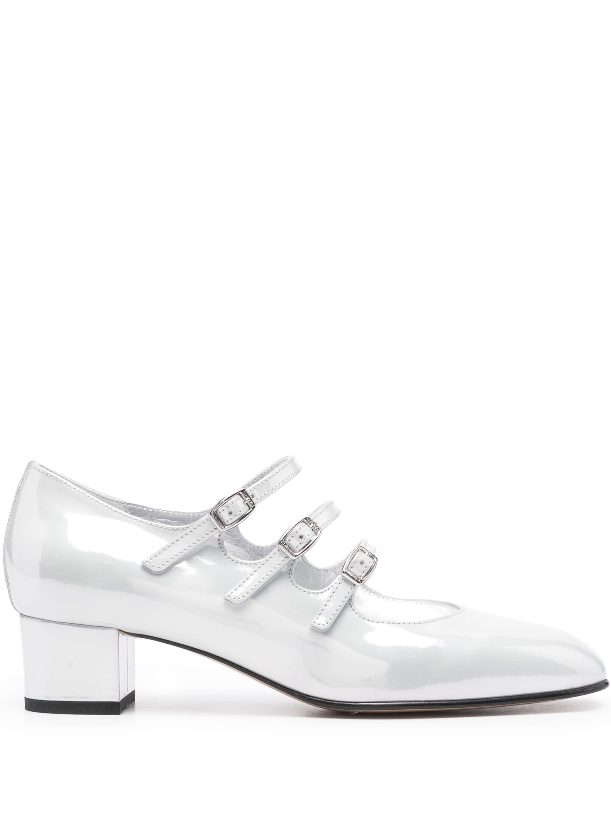 WHITE REFLEX PATENT LEATHER M