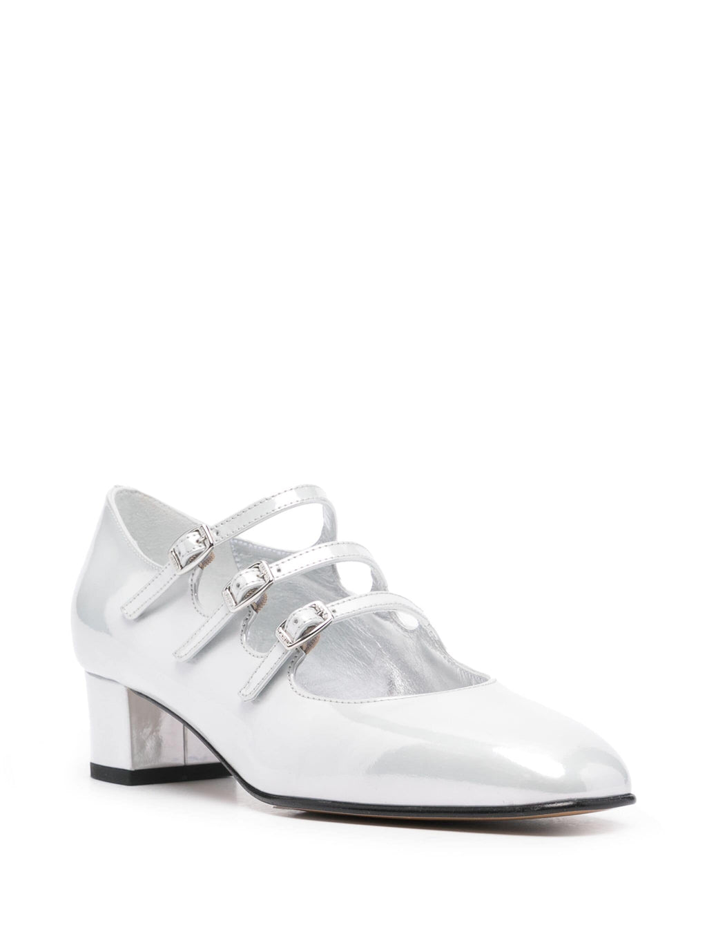 WHITE REFLEX PATENT LEATHER M