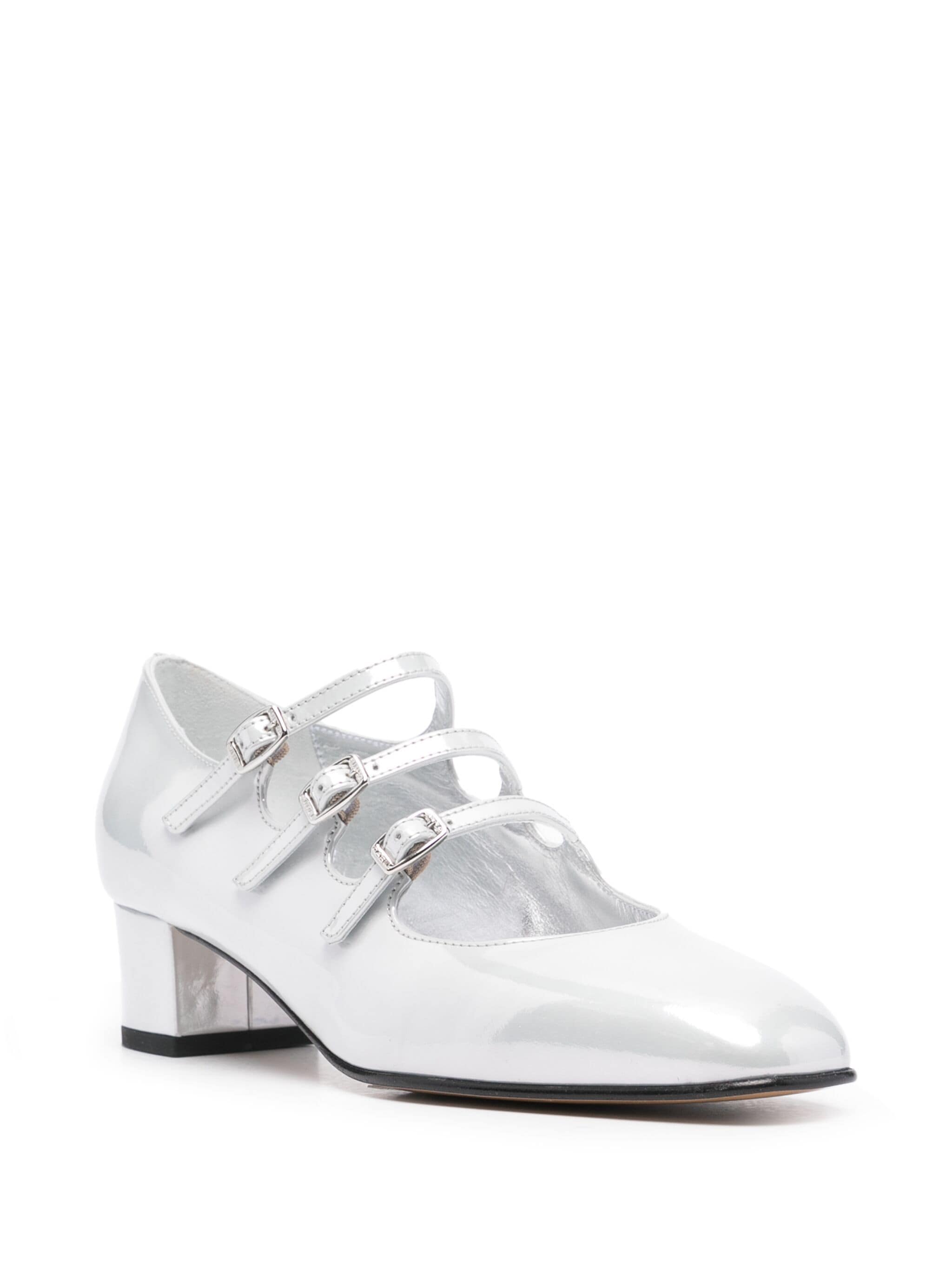 WHITE REFLEX PATENT LEATHER M
