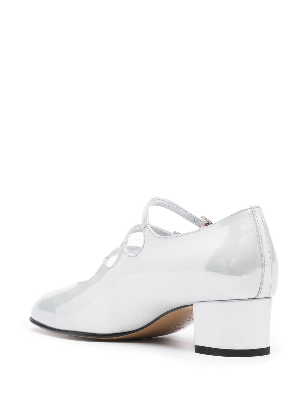 WHITE REFLEX PATENT LEATHER M