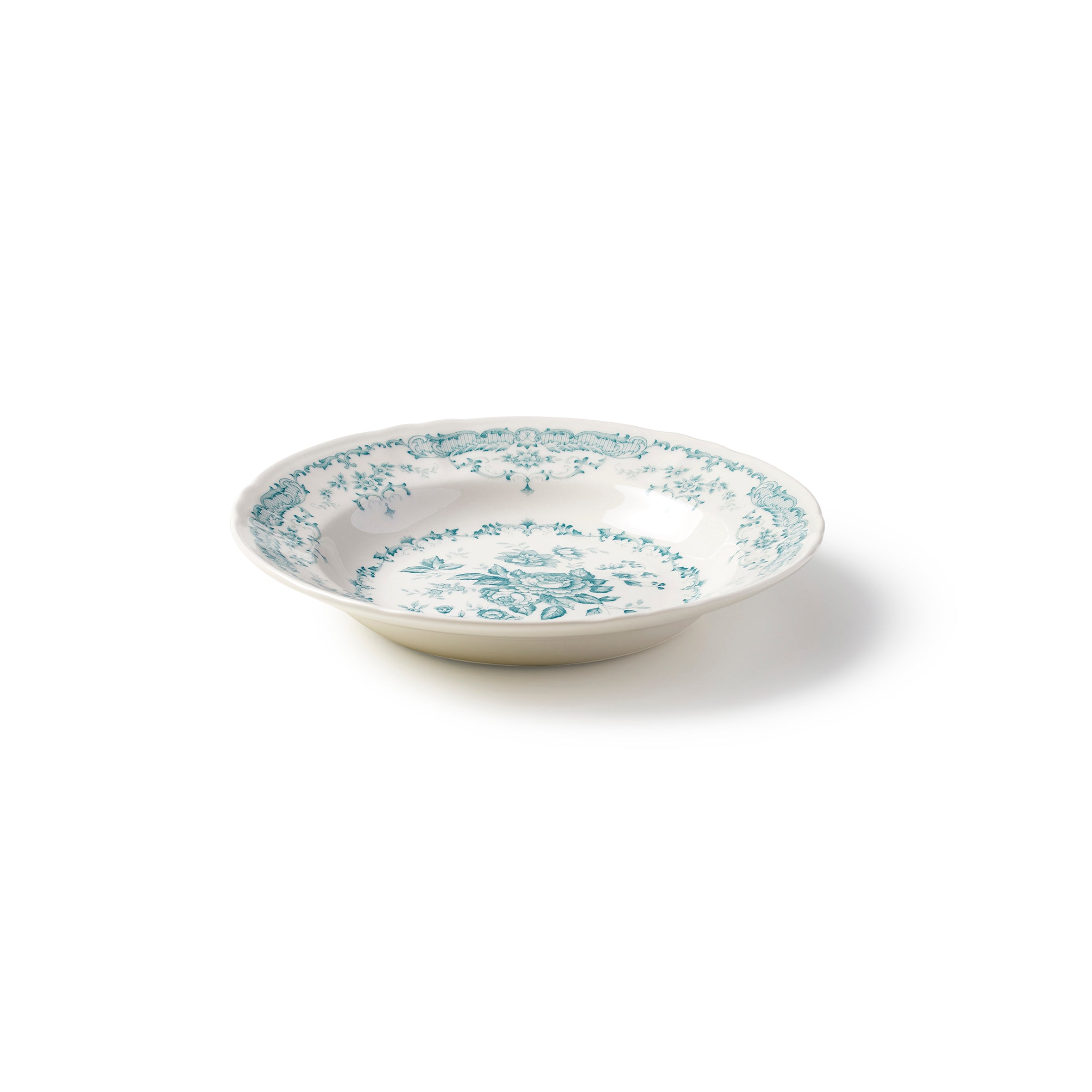 PIATTO FONDO CM.23,3 ROSE TURQUOISE