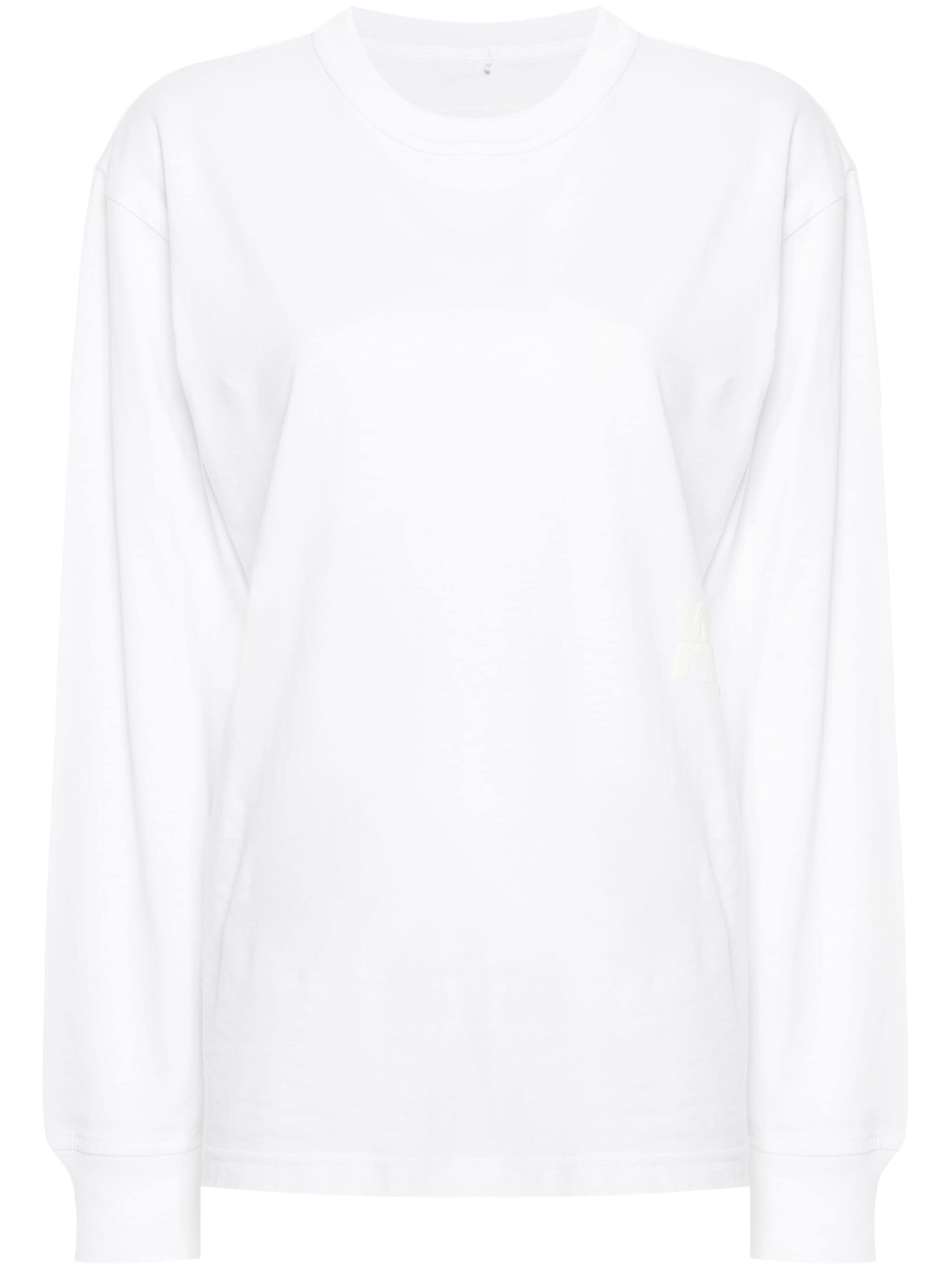 ESSENTIAL JSY LS TEE W/ PUFF LOGO & BOUND NECK