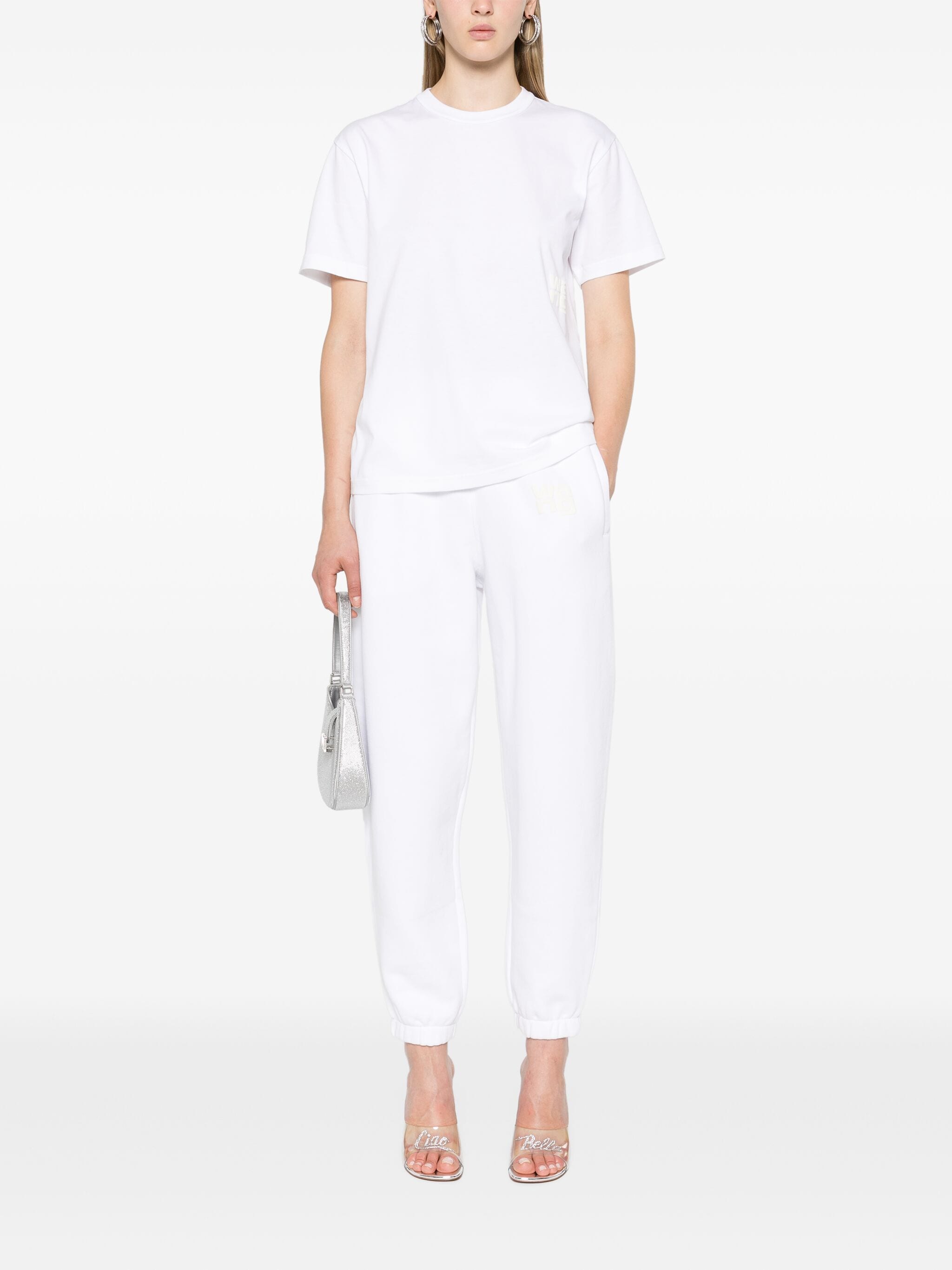 ESSENTIAL JSY SS TEE W/ PUFF LOGO & BOUND NECK