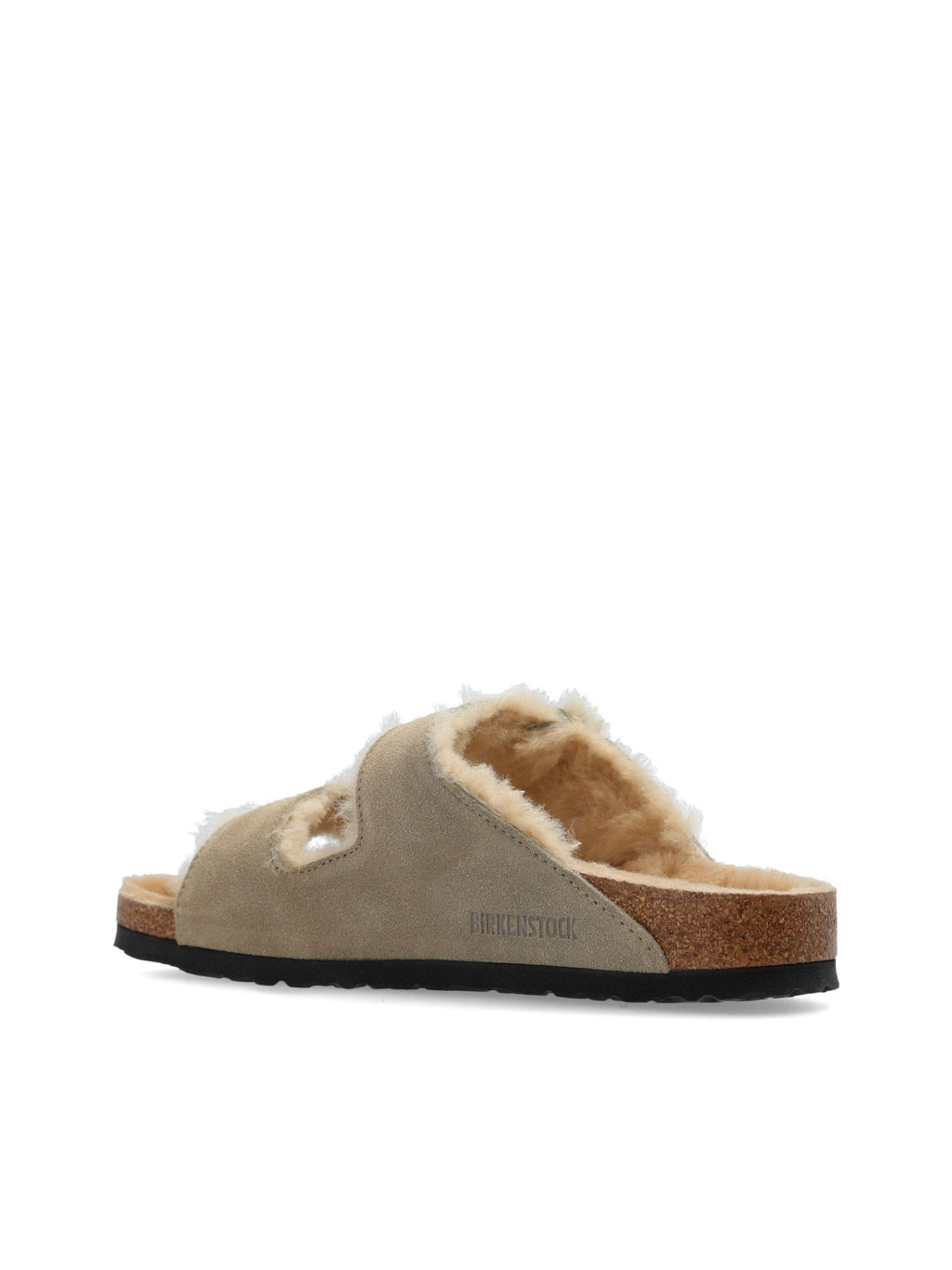 Arizona Shearling taupe, Suede Leather