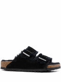 Arizona Shearling black, Suede Leather