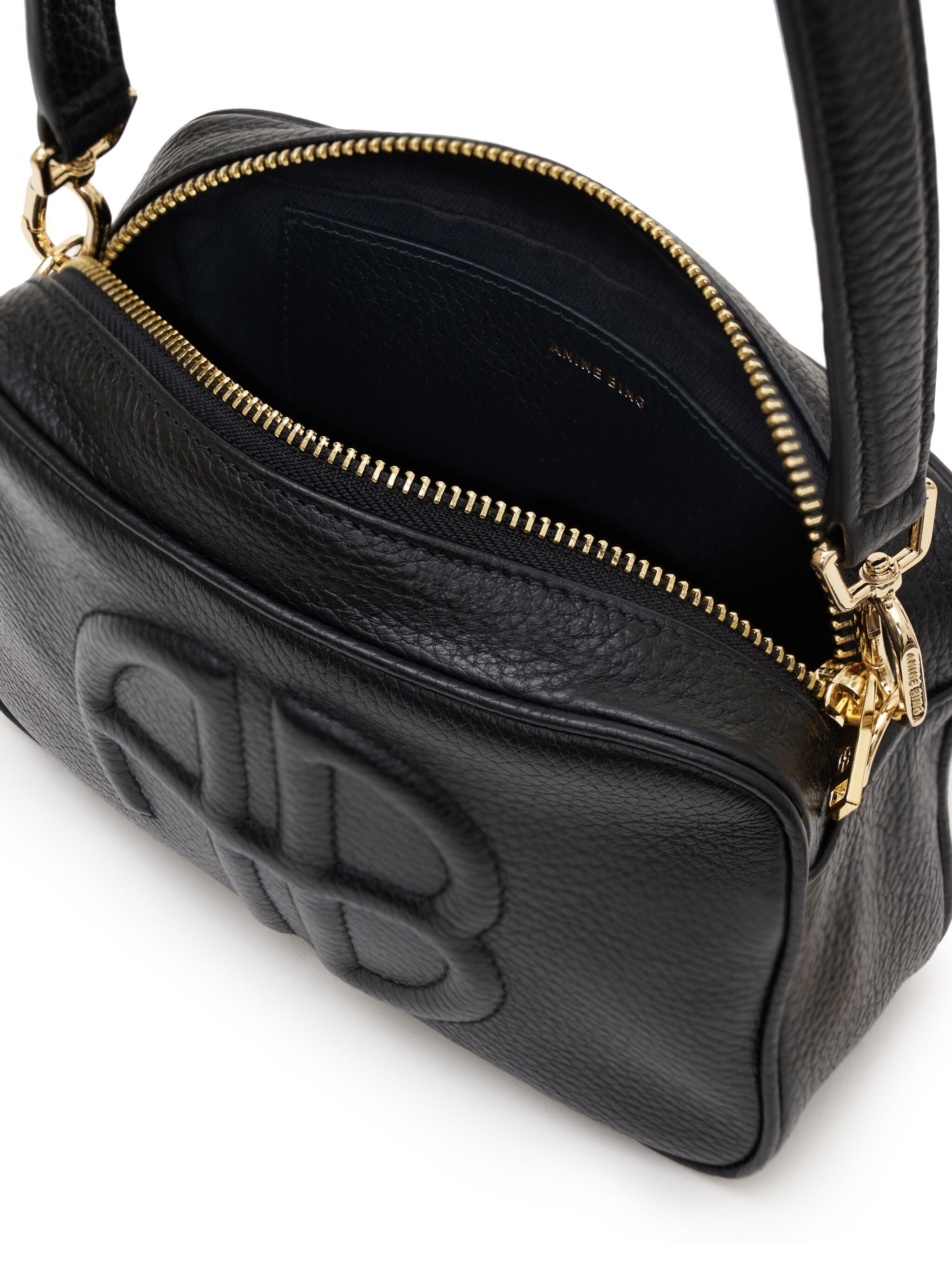 LILI BAG - BLACK PEBBLED