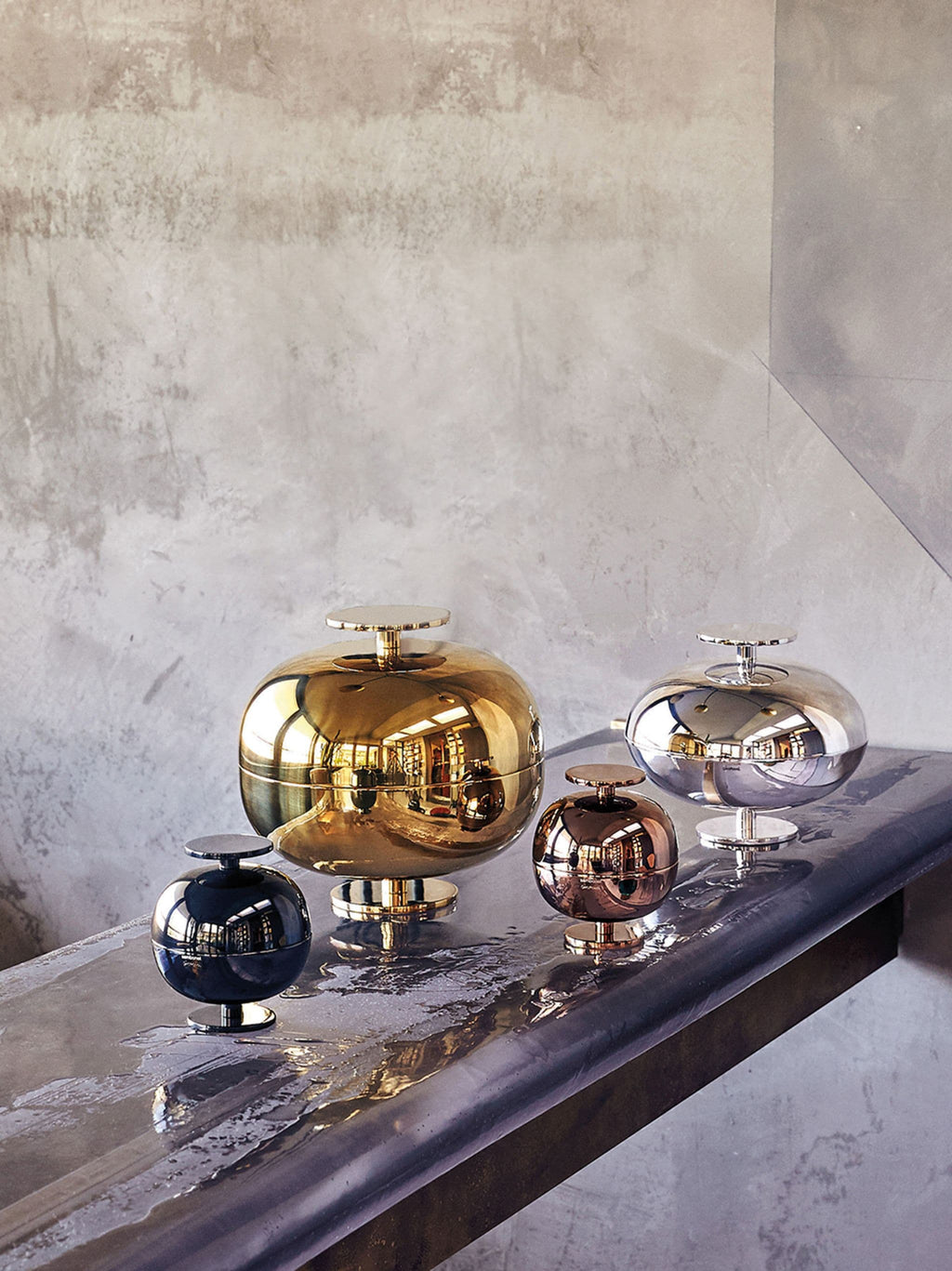 Centro Tavola Cm 11 H12,5 Gio Ponti Pvd Gold
