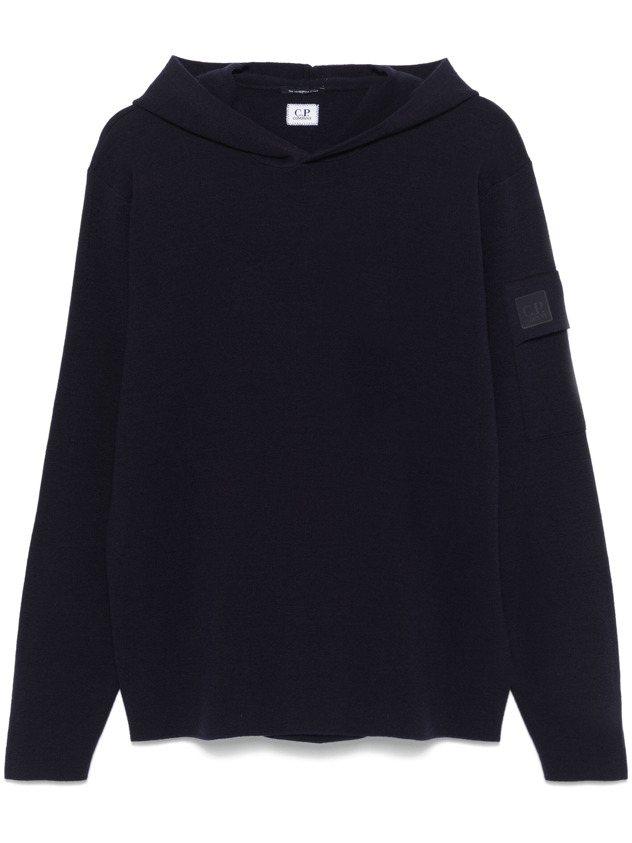 METROPOLIS SERIES EXTRA FINE MERINO WOOL HOODED SWEATSHIRT
