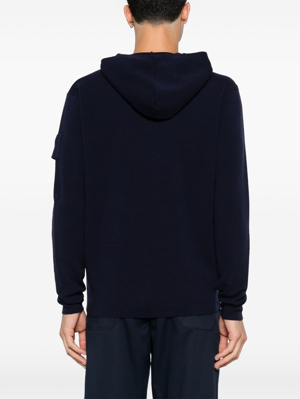 METROPOLIS SERIES EXTRA FINE MERINO WOOL HOODED SWEATSHIRT