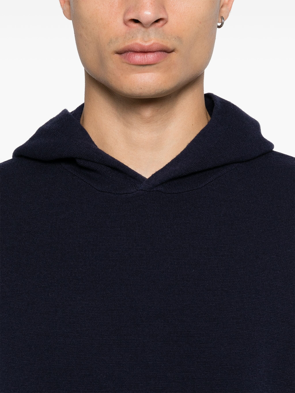 METROPOLIS SERIES EXTRA FINE MERINO WOOL HOODED SWEATSHIRT
