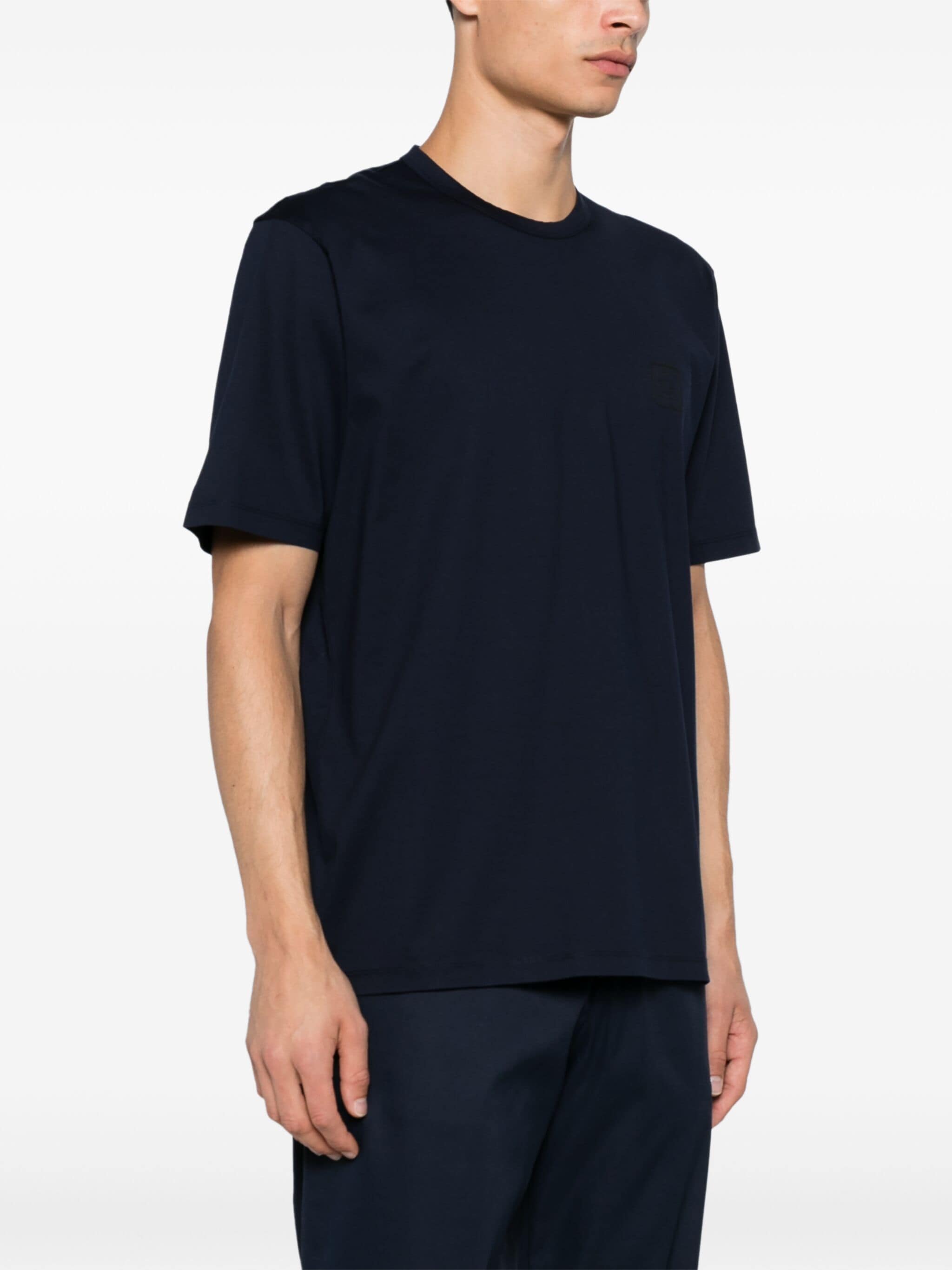 METROPOLIS SERIES MERCERIZED JERSEY SKETCHED GRAPHICS T-SHIRT