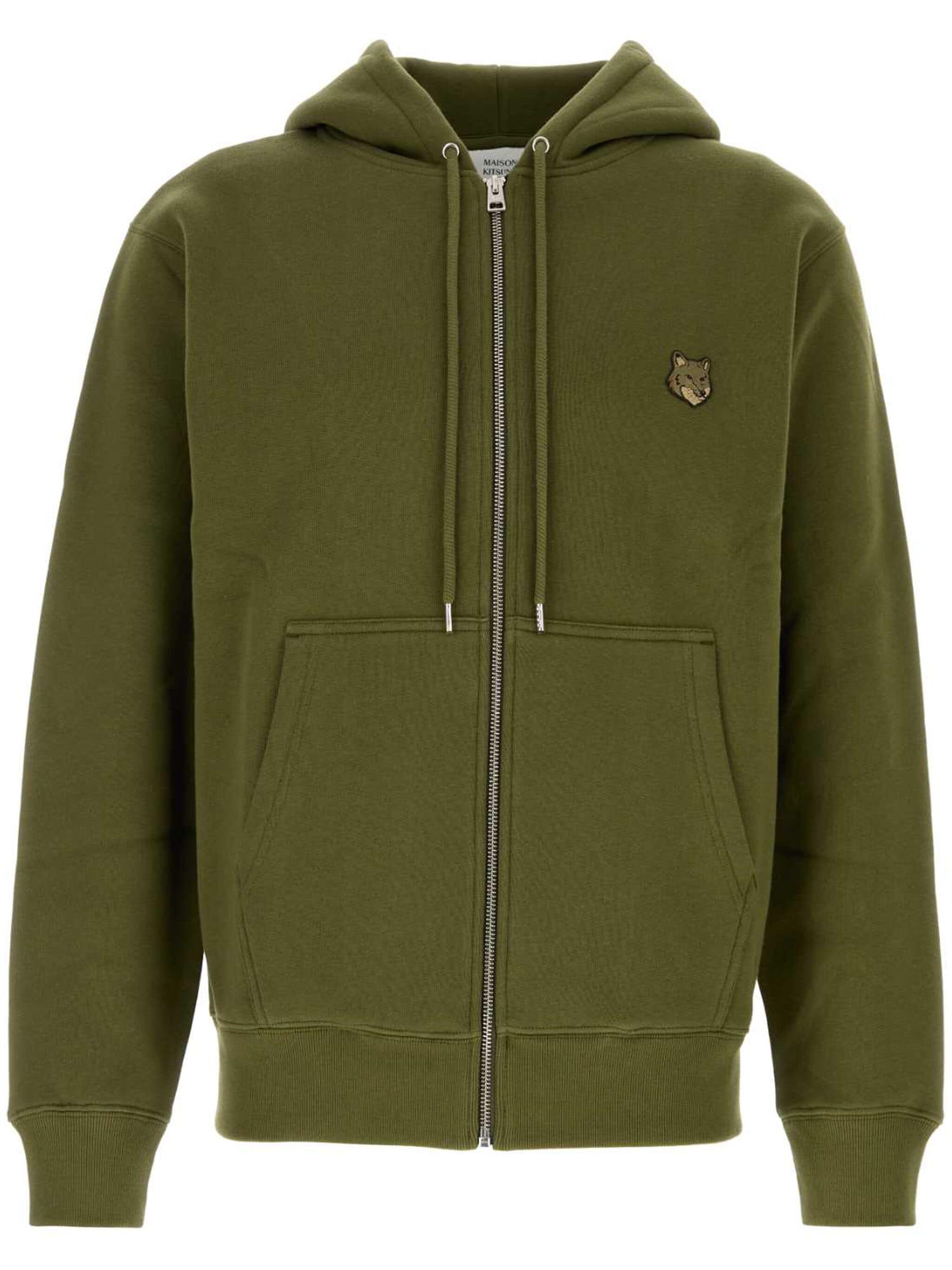 BOLD FOX HEAD PATCH COMFORT ZIPPED HOODIE