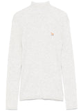 BABY FOX PATCH FINE RIBBED TURTLENECK