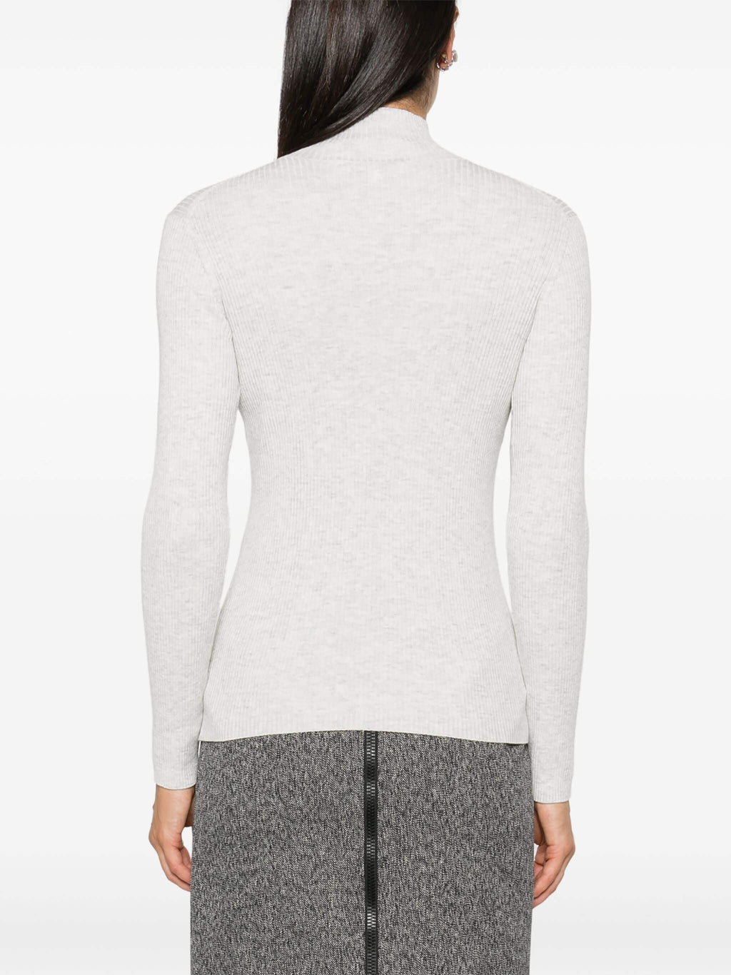 BABY FOX PATCH FINE RIBBED TURTLENECK