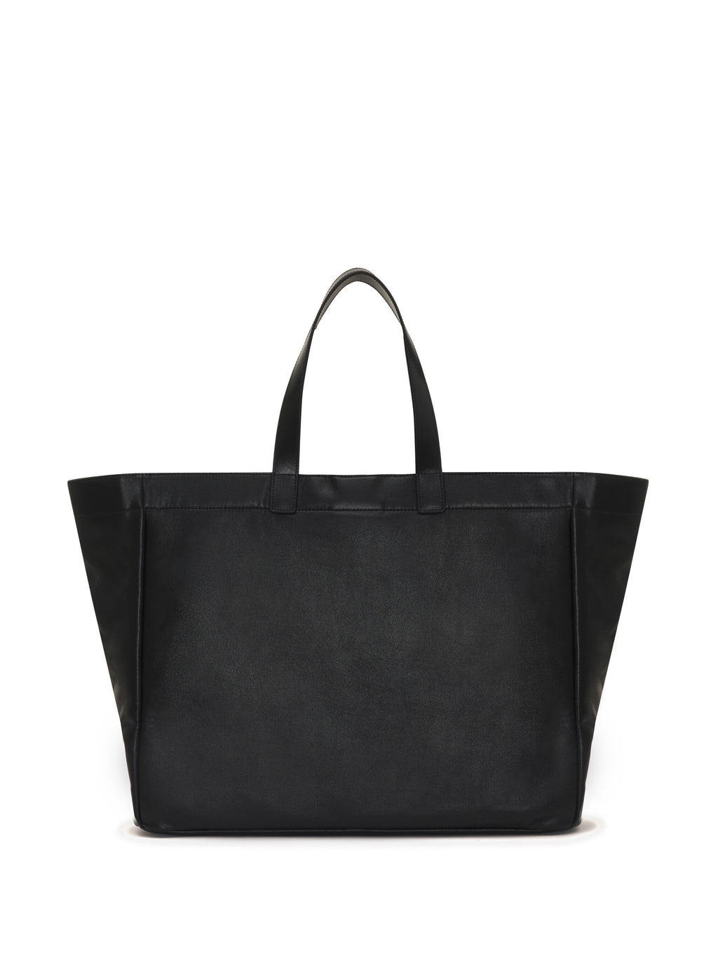 LARGE RIO TOTE  BLACK RECYCLED LEATHER