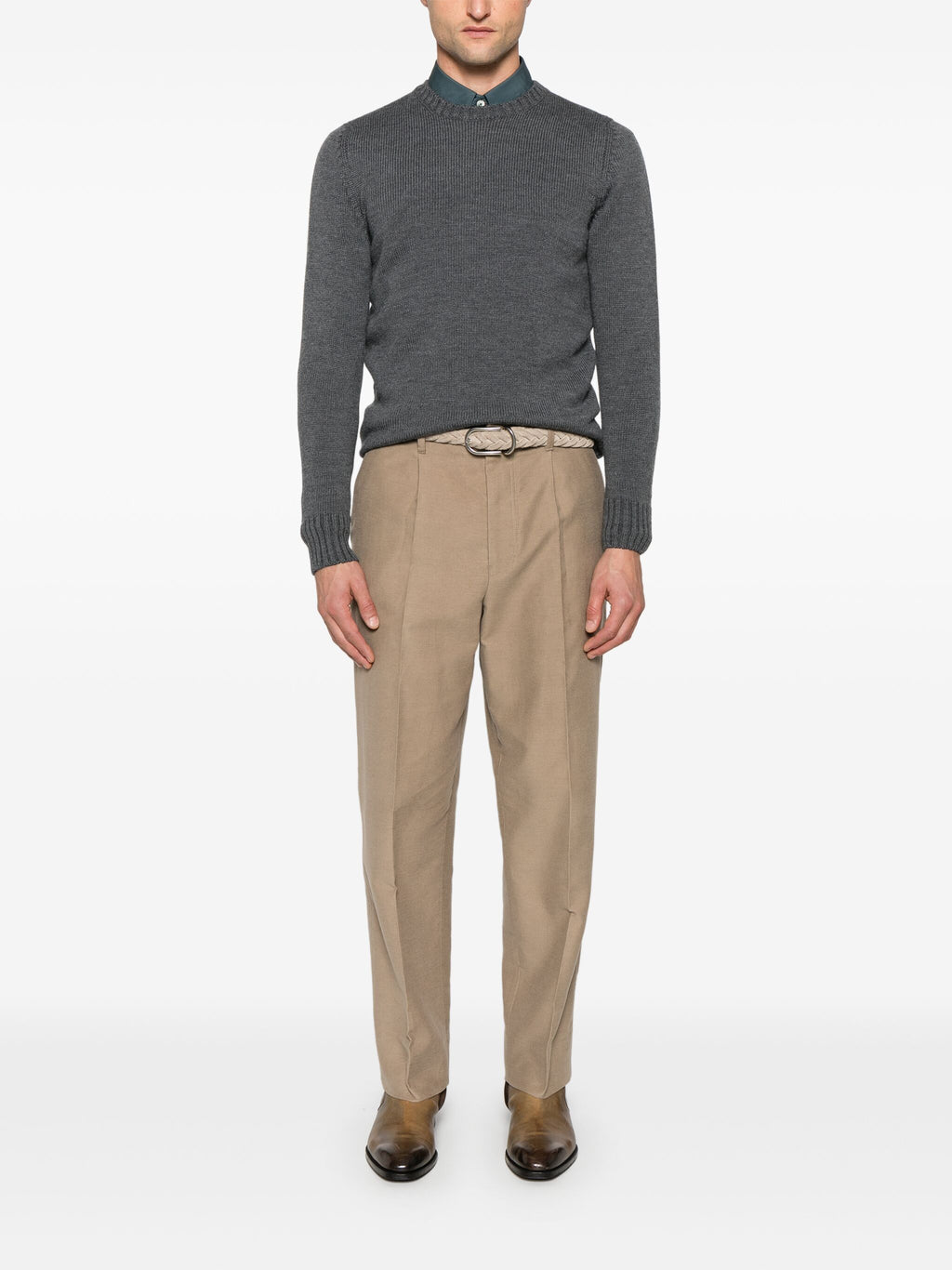 COTTON AND CASHMERE PANTS