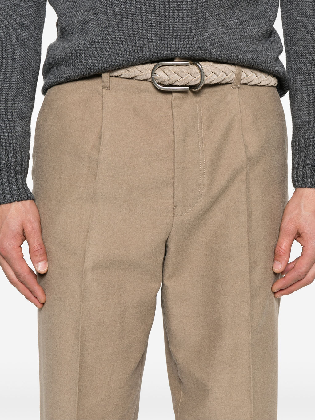 COTTON AND CASHMERE PANTS