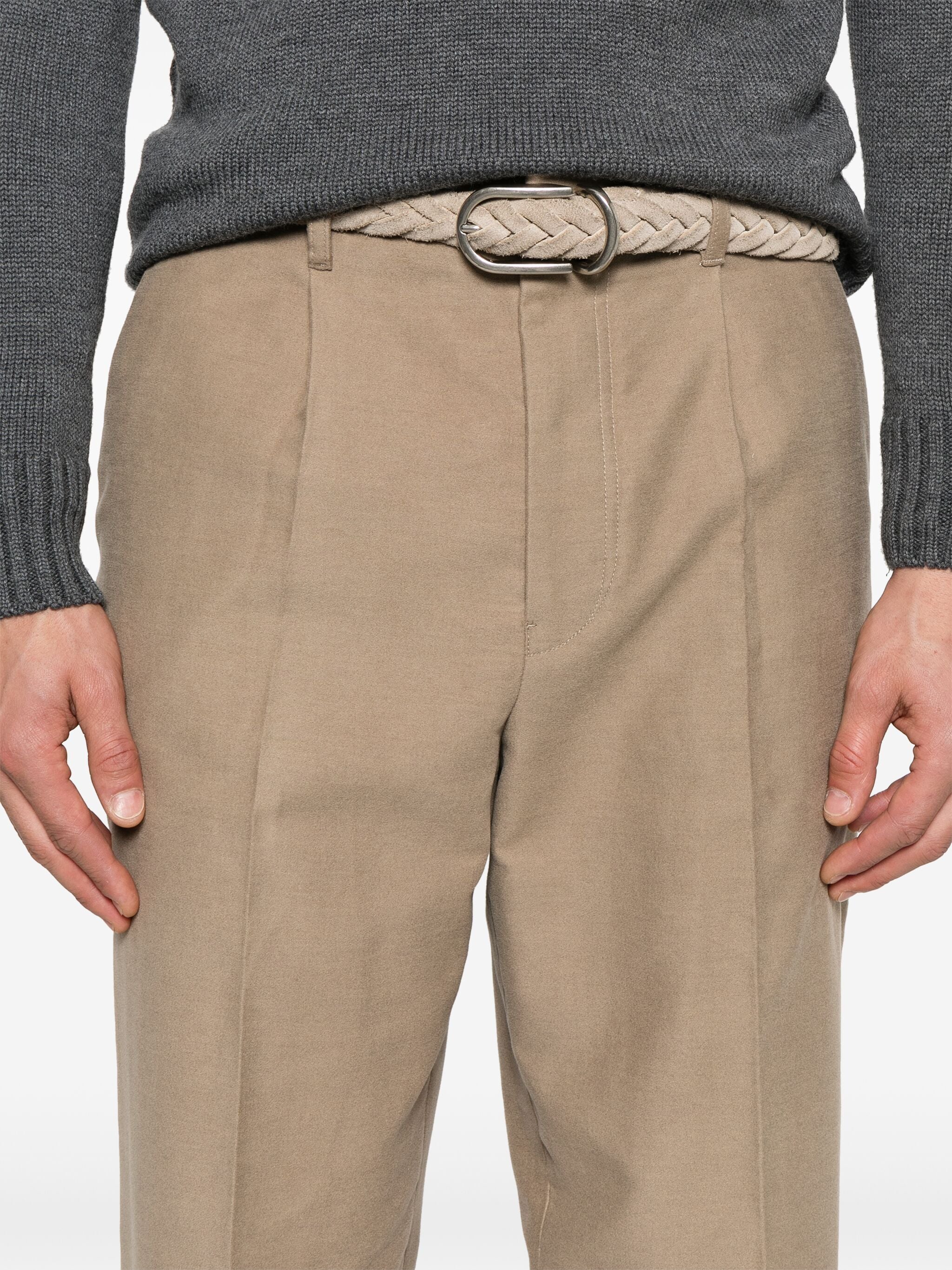 COTTON AND CASHMERE PANTS