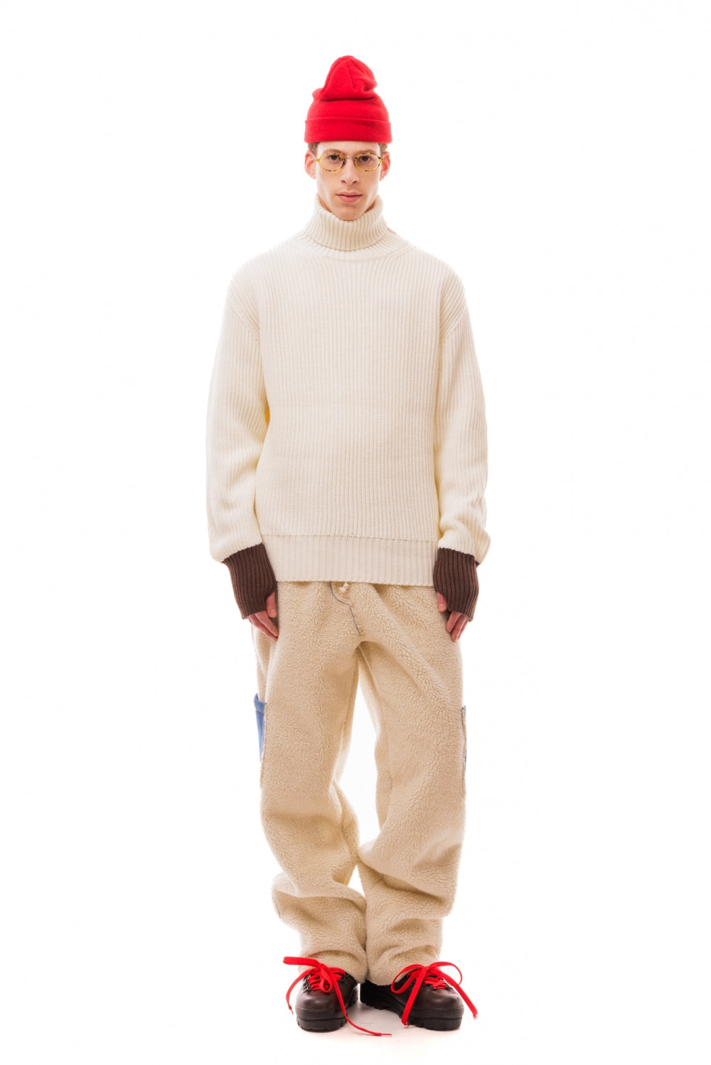 TURTLENECK RIB KNIT SWEATER