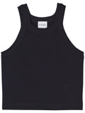 Cropped racer tank