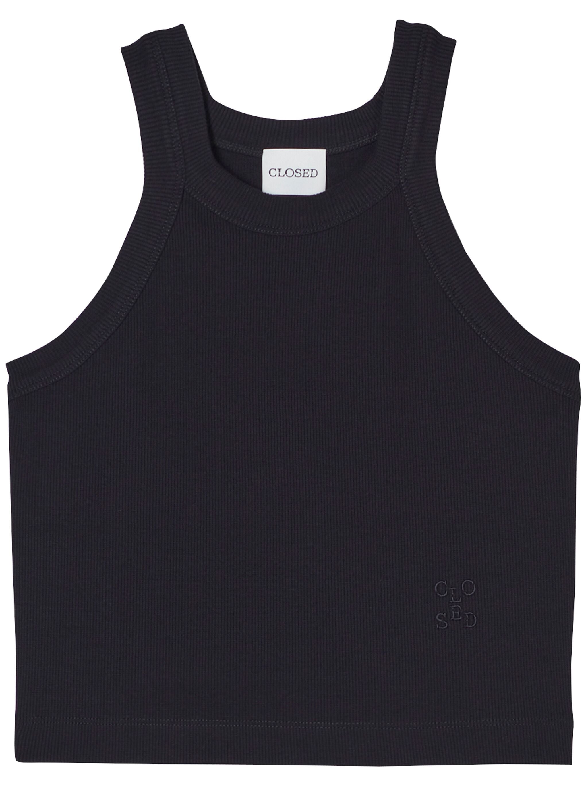 Cropped racer tank